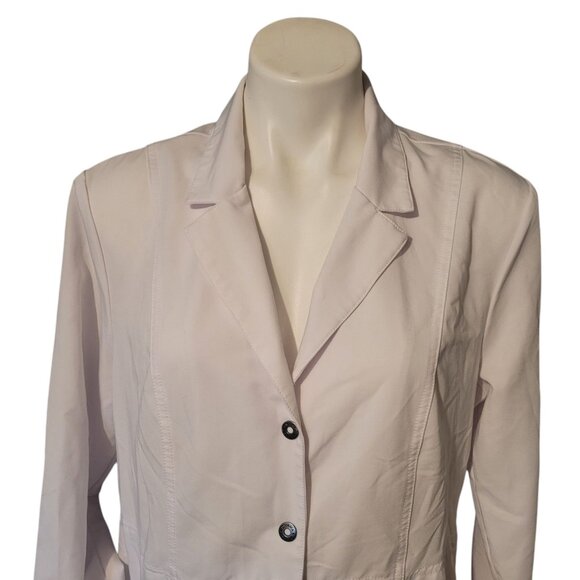 DICKIES Women's Medium White Button Up SCRUB JACKET / LAB COAT Nurse Doctor - Picture 6 of 10
